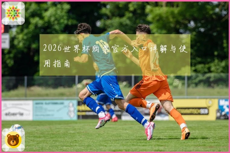 2026世界杯购票官方入口详解与使用指南