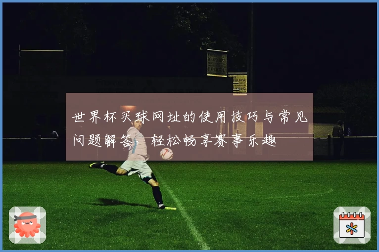 世界杯买球网址的使用技巧与常见问题解答，轻松畅享赛事乐趣
